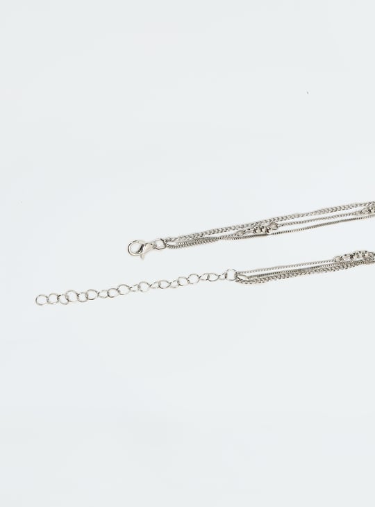 Women Layered Lariat Necklace