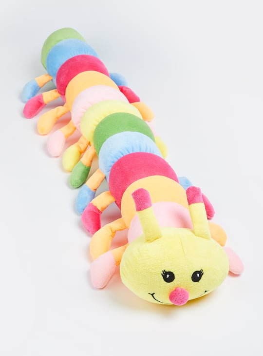 Kids Caterpillar Cushion Soft Toy Multicolour Polyester