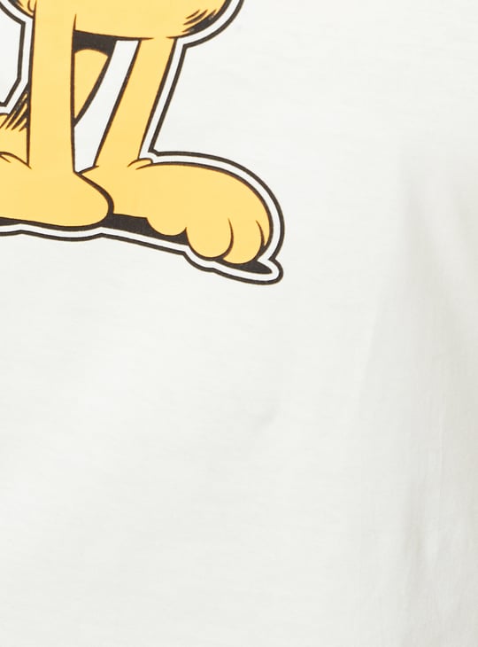 Women Garfield Printed Sports T-shirt