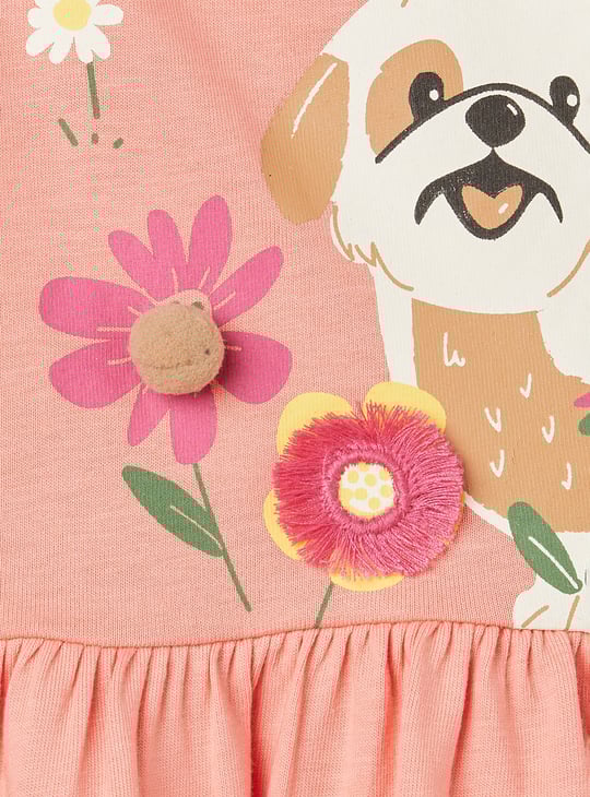 Girls Printed Shorts Set