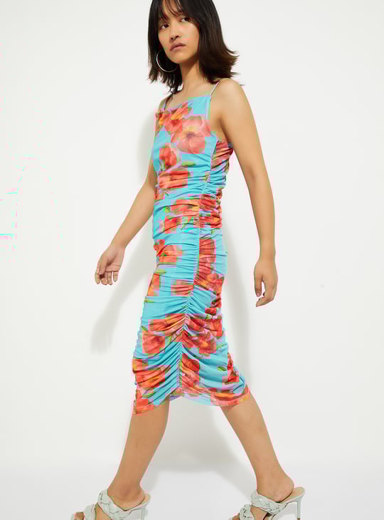 URB_N Women Floral Print Bodycon Dress