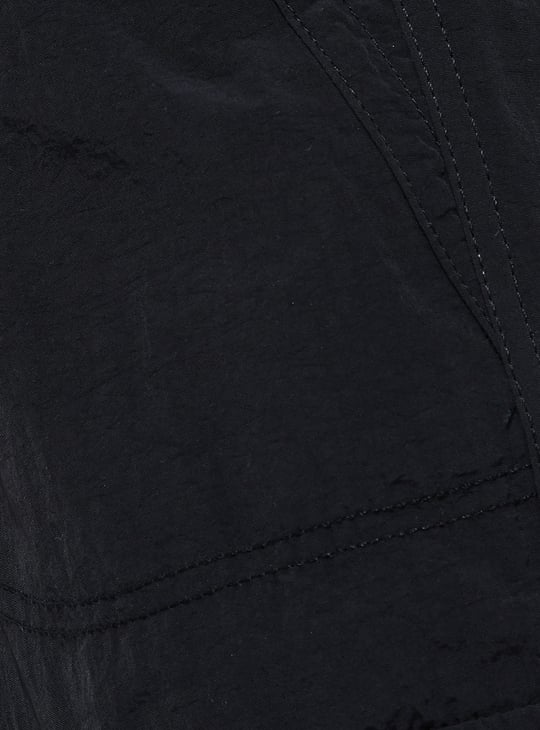 URB_N Women Solid Cargo Parachute Pants