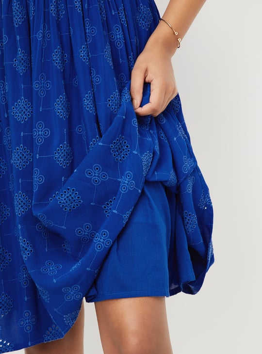 Women Schiffli A-Line Dress