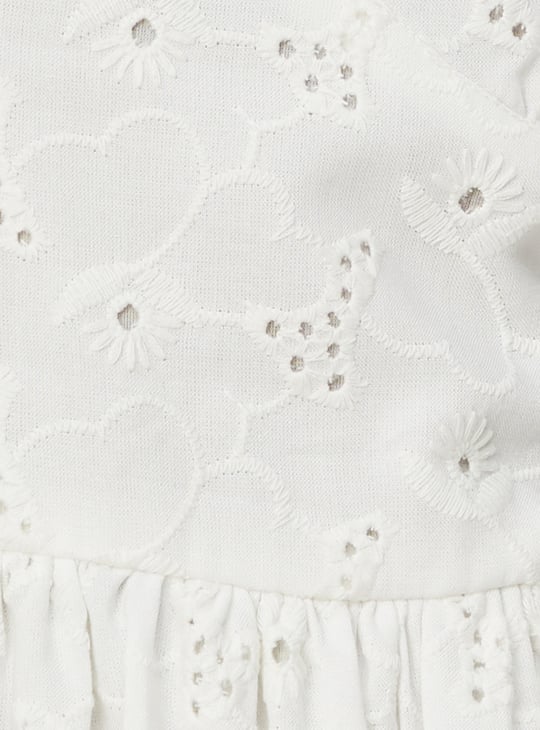 Women Schiffli Strappy Dress