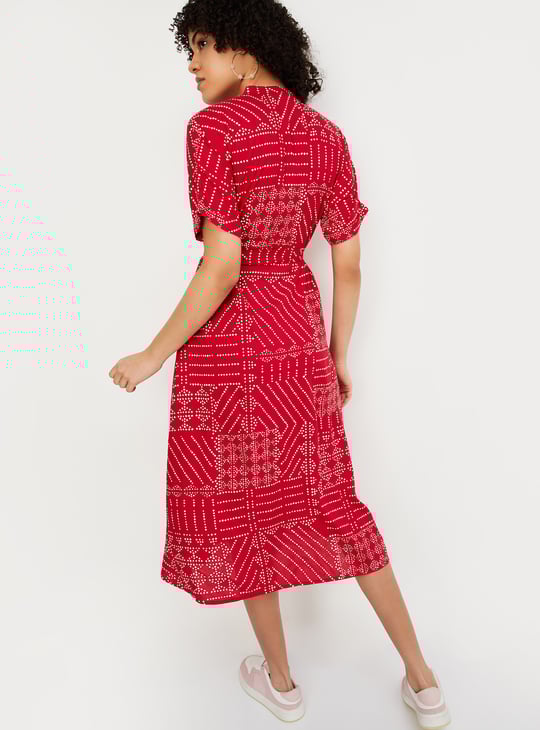 Women Printed Shirt Dress