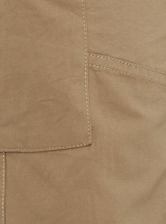 Boys Solid Cargo Pants
