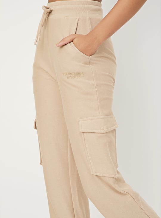 Women Solid Cargo Joggers