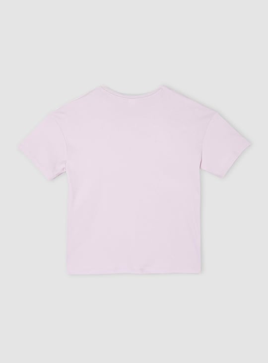 Girls Oversized Embroidered T-shirt
