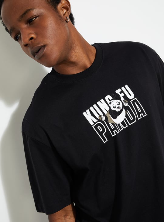 URB_N Men Oversized Kung Fu Panda Printed T-shirt