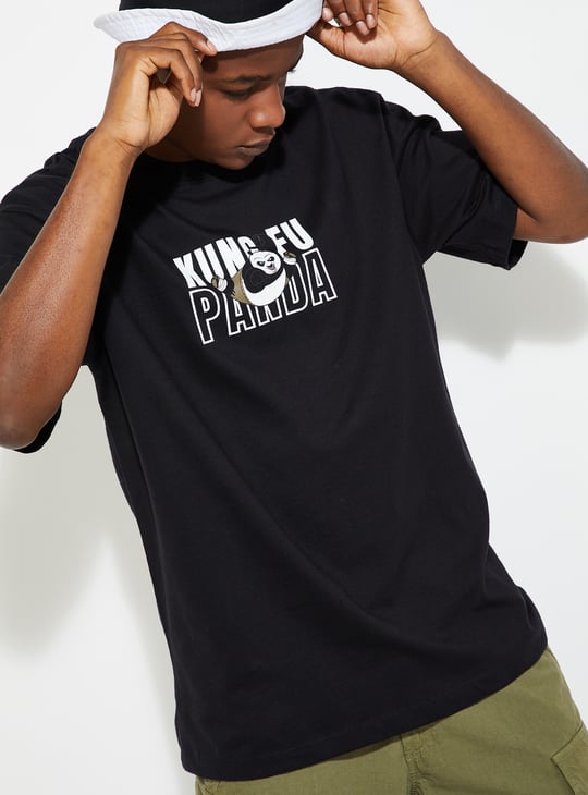 URB_N Men Oversized Kung Fu Panda Printed T-shirt
