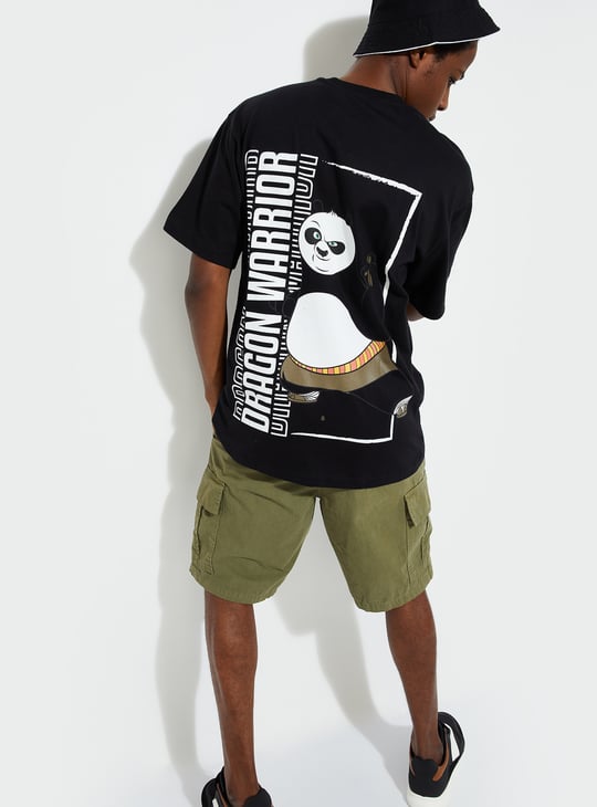 URB_N Men Oversized Kung Fu Panda Printed T-shirt