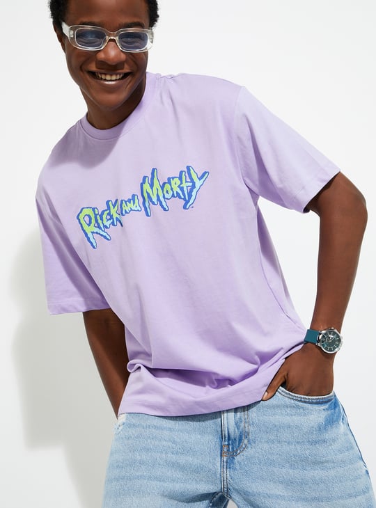 URB_N Men Oversized Rick & Morty T-shirt