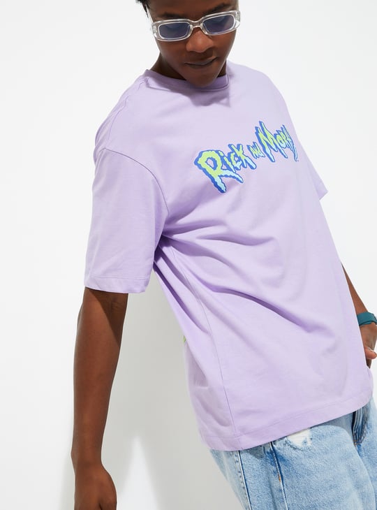 URB_N Men Oversized Rick & Morty T-shirt