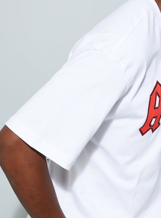 URB_N Men Oversized AC/DC Printed T-shirt