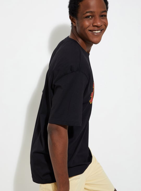 URB_N Men Oversized AC/DC Printed T-shirt