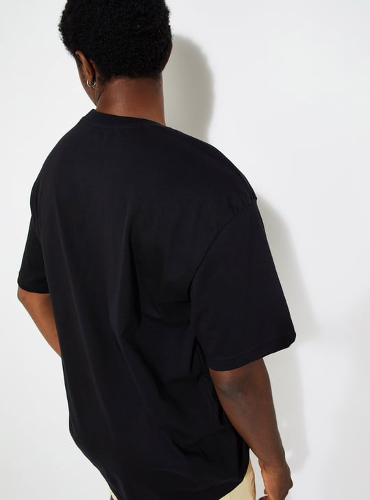 URB_N Men Oversized AC/DC Printed T-shirt