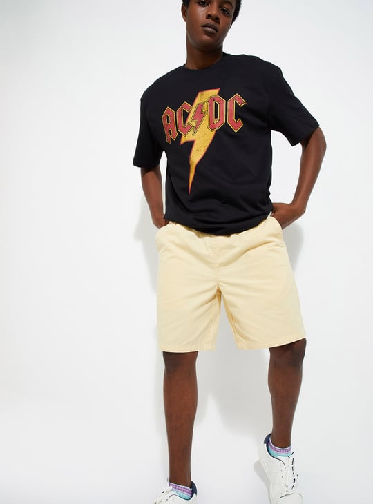 URB_N Men Oversized AC/DC Printed T-shirt