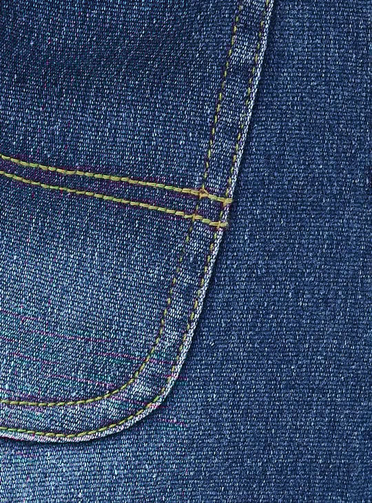 Men Carrot Fit Denim Cargo Joggers