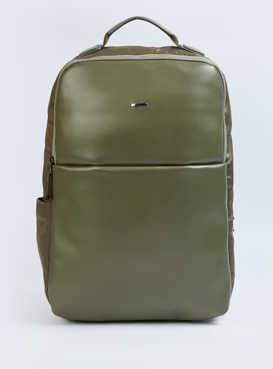 Men Solid Laptop Backpack