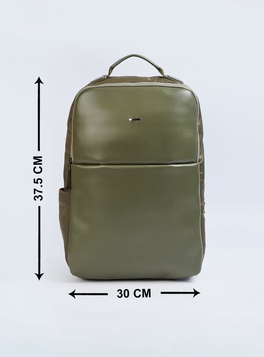 Men Solid Laptop Backpack