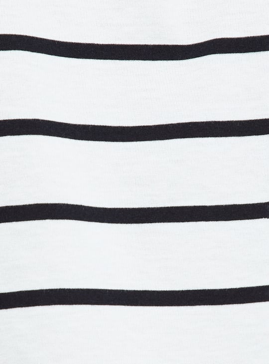 URB_N Women Boxy Fit Striped T-shirt
