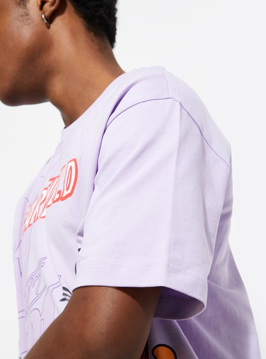 URB_N Men Oversized Garfield Printed T-shirt