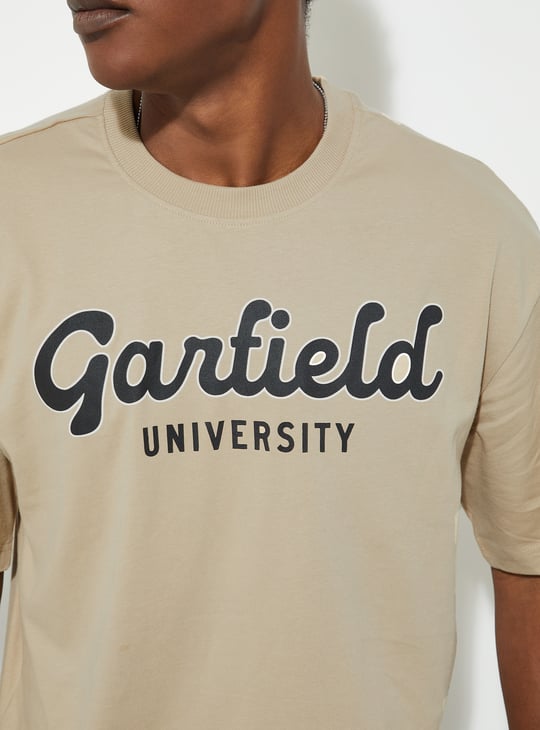 URB_N Men Oversized Garfield Printed T-shirt