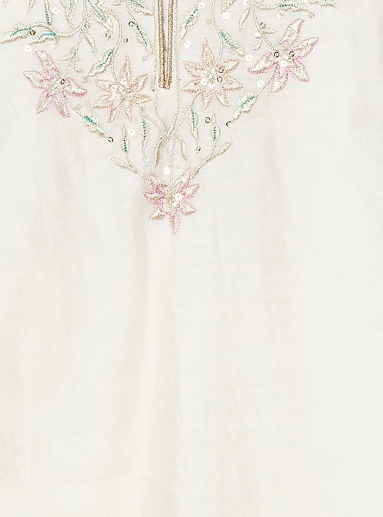 Women Embroidered A-line Kurta Set