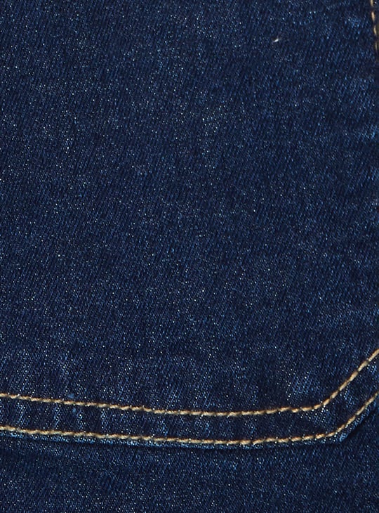 Women Solid Denim Dungarees