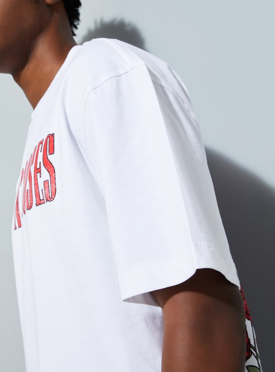 URB_N Men Oversized Back Printed T-shirt