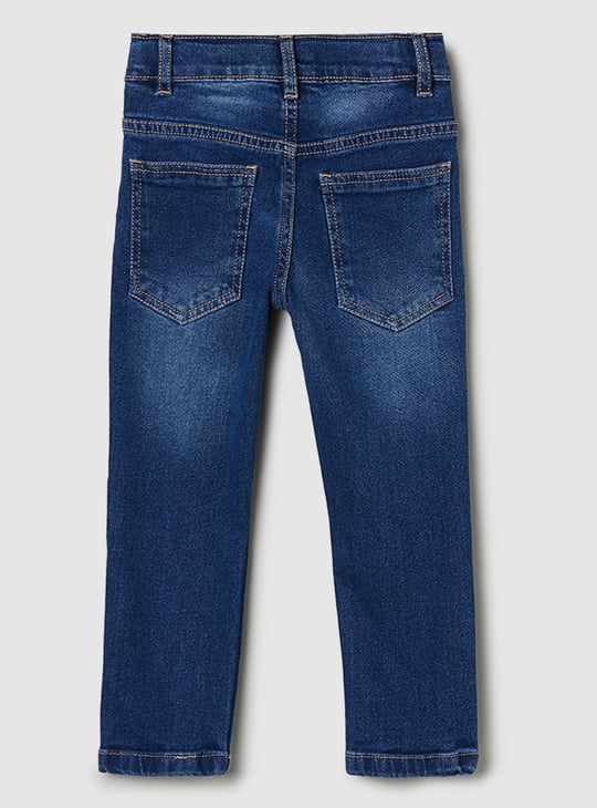 Boys Regular Fit Washed Jeans