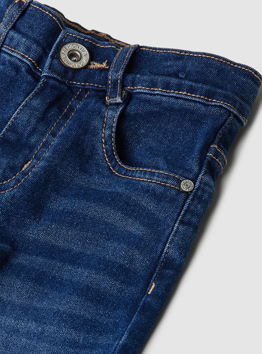 Boys Regular Fit Washed Jeans