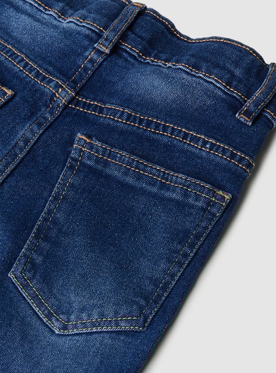 Boys Regular Fit Washed Jeans