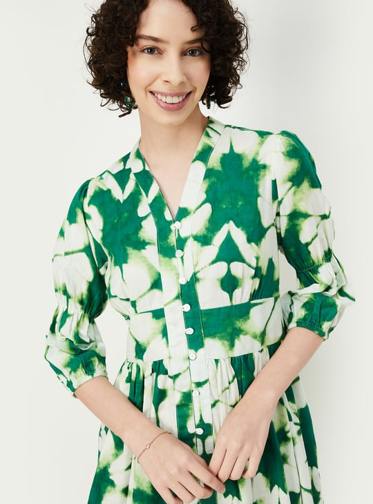 Women Tie & Dye Midi Dress