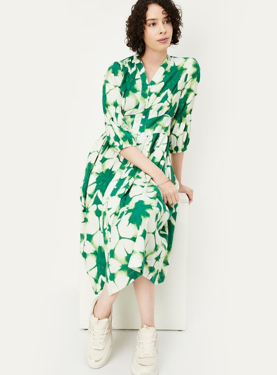 Women Tie & Dye Midi Dress