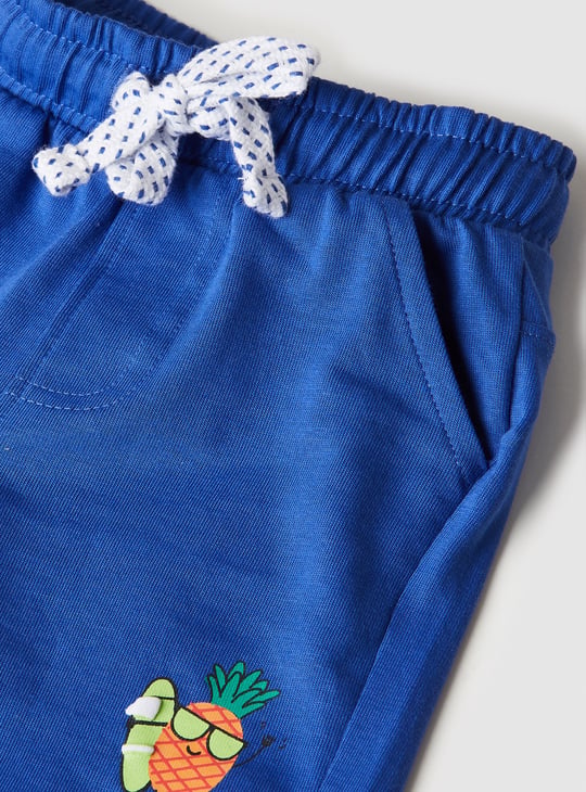 Boys Printed Shorts Set