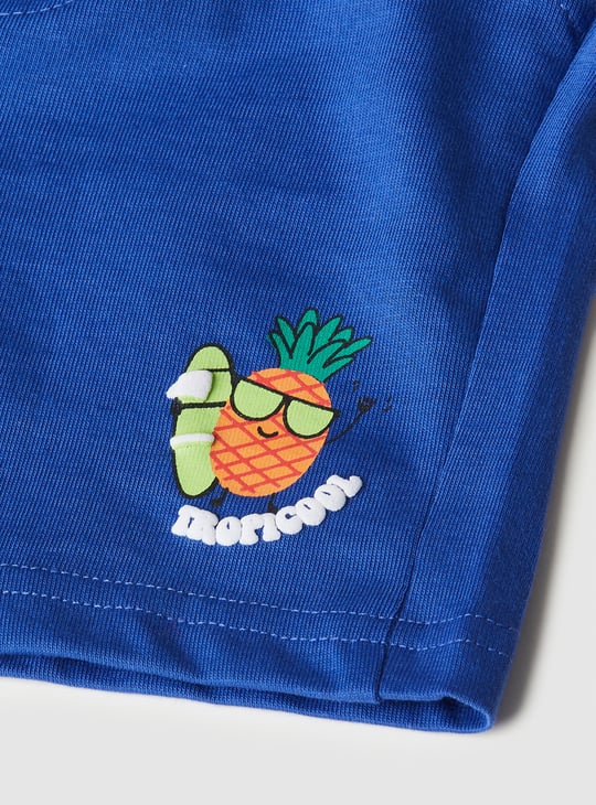 Boys Printed Shorts Set