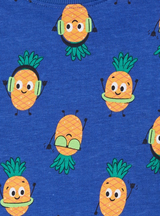 Boys Printed Shorts Set
