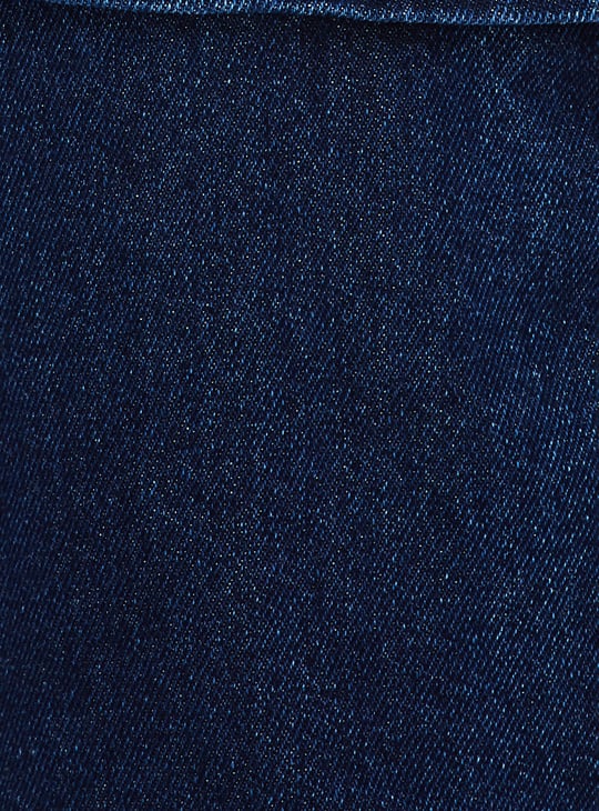 Women Solid Denim Capris with Cargo Pockets