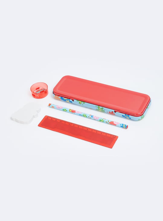 Kids Peppa Pig Printed Pencil Box Gift Set