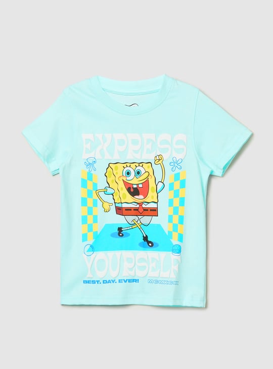 Boys SpongeBob Printed T-shirt