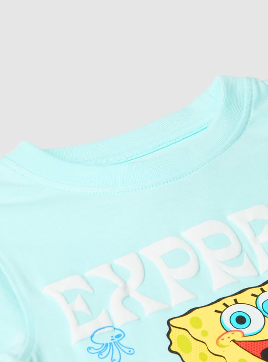 Boys SpongeBob Printed T-shirt