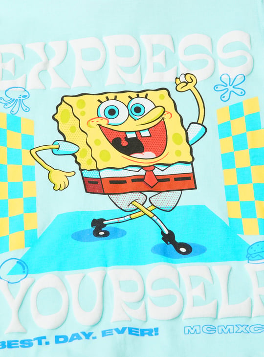Boys SpongeBob Printed T-shirt