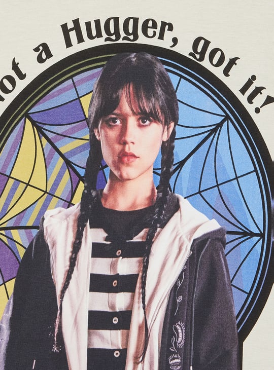 Girls Wednesday Printed T-shirt