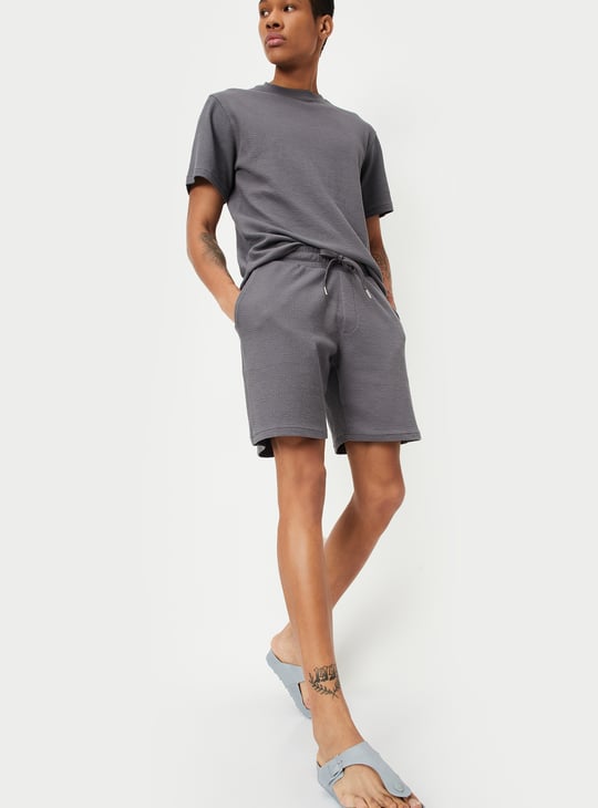 Men Knitted Lounge Shorts