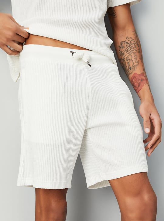 Men Knitted Lounge Shorts