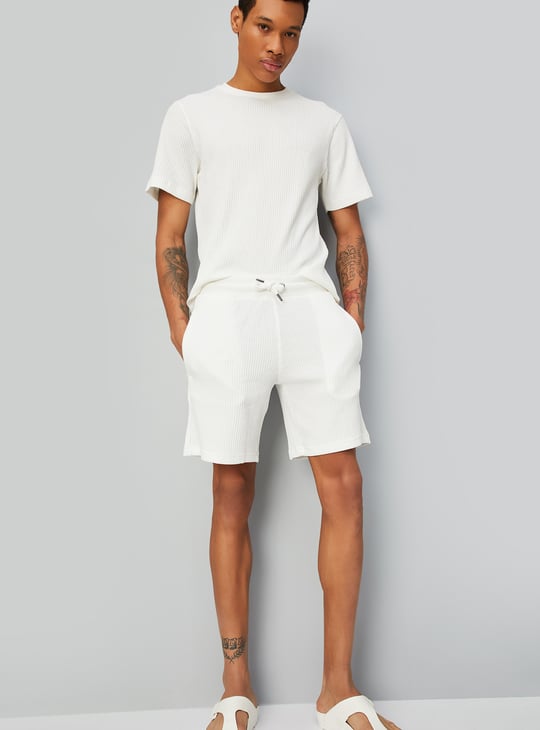 Men Knitted Lounge Shorts