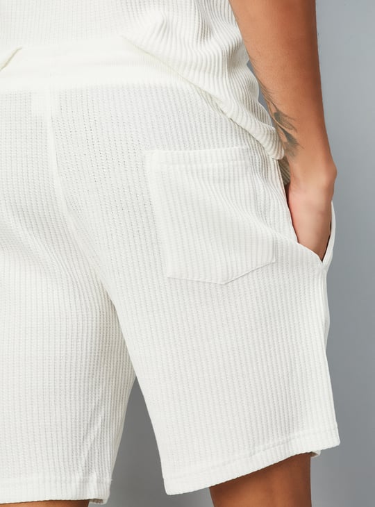 Men Knitted Lounge Shorts