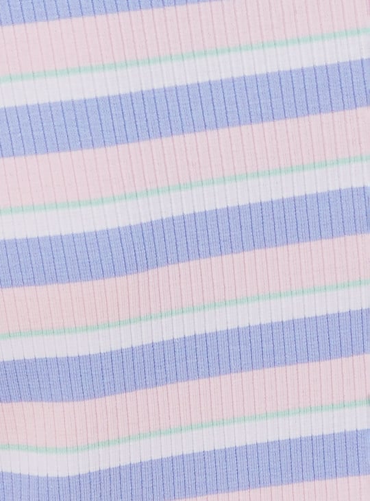 Women Striped Ribbed T-shirt