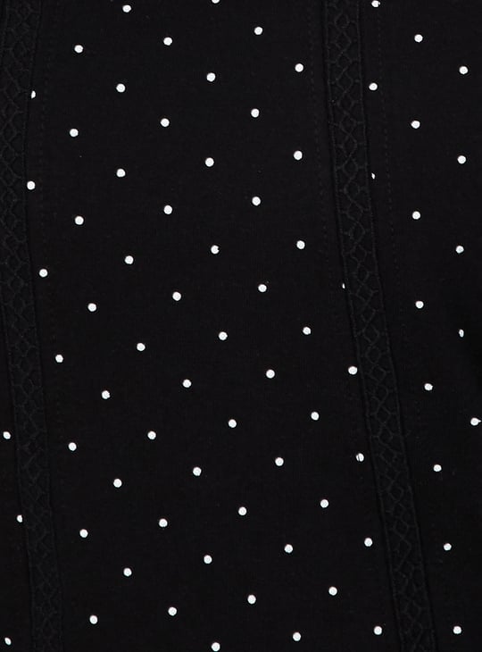 Women Polka Dot Printed T-shirt